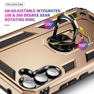 Funda de Armadura para Samsung Galaxy S25 Ultra S24 Plus S23 FE S22 S21 S20, anillo de Metal de rotación de 360 grados, funda de teléfono con soporte para coche - Product Image 3