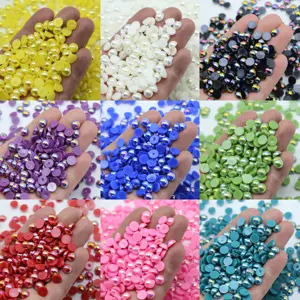 XULIN 2mm 3mm 4mm 5mm 6mm Flatback ABS Half Round Pearls Cabochons Bead For Diy Decoration Embellishments