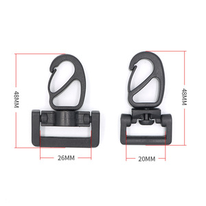 Plastic Multi Functional Rotating Hook For Backpack <b>Shoulder</b> <b>Straps</b> And Bags With Webbing 20mm 26mm - Product Image 3