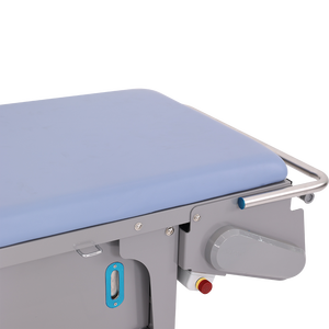 Table d'examen médical Raydow pour usage hospitalier, en acier inoxydable, 2 moteurs, changement automatique de draps, distributeur de papier autobloquant - Product Image 6