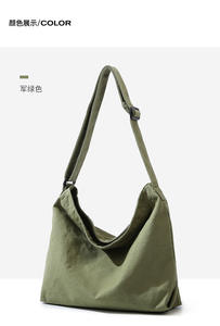 Kadın çevre dostu tuval Tote askılı çanta tek omuz Crossbody tek kollu çanta Online alışveriş - Product Image 6