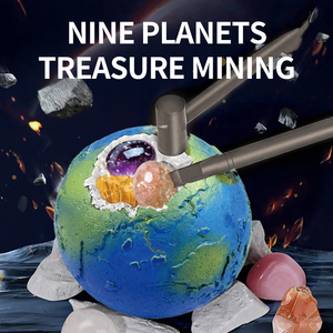 <span class=keywords><strong>Kit</strong></span> de collection de planètes, jouets éducatifs STEM, projets scientifiques d'archéologie et de géologie, cadeau, <span class=keywords><strong>kit</strong></span> de fouille de pierres précieuses avec outils de minier - Product Image 3