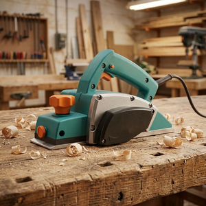 Raboteuse <span class=keywords><strong>Électrique</strong></span> Portative Industrielle 82mm à Profondeur Réglable, Moteur en Cuivre Pur 710W, pour le Travail du Bois - Product Image 1