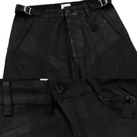 Jeans en denim japonais selvedge léopard de haute qualité, denim brut lourd de 14 oz, pantalon en denim brut, logo personnalisé, patchwork, jeans à jambes larges et amples pour hommes