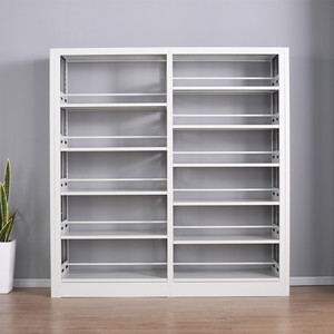 Librería Metálica Moderna de Doble Cara con Estantes Ajustables para Uso en Bibliotecas Escolares, Hogares, Hoteles y Supermercados - Product Image 4