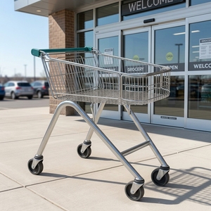 Carrito de Supermercado con Ruedas, Capacidad de <span class=keywords><strong>80</strong></span> <span class=keywords><strong>Litros</strong></span>, para Compras - Product Image 6