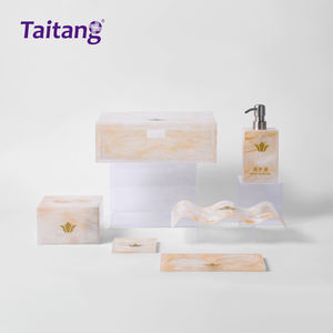 Boîtes de rangement en acrylique pour fournitures hôtelières en gros, ensemble d'accessoires pour hôtel - Product Image 3