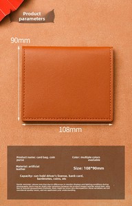 Porta Carte Sottile in PVC Pronto <span class=keywords><strong>per</strong></span> la Spedizione, Portafoglio Minimalista <span class=keywords><strong>per</strong></span> Uso Quotidiano, Stampa Logo Personalizzata <span class=keywords><strong>per</strong></span> Ufficio, Vendita al Dettaglio, Campione OEM - Product Image 2