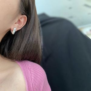 Dylam Dainty Collection Rhodium Plated <b>Sterling</b> <b>Silver</b> Fancy Shape <b>Stud</b> <b>Earrings</b> Made with 925 <b>Sterling</b> <b>Silver</b> - Product Image 5