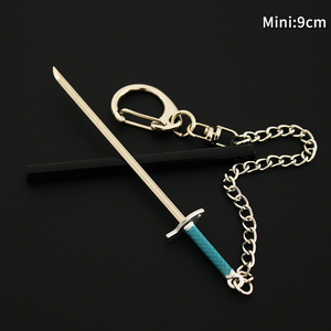 9cm Metal Mini tamaño <span class=keywords><strong>Charlotte</strong></span> Aardman pez blanco Metal juguete llavero una pieza espada llavero con funda - Product Image 4