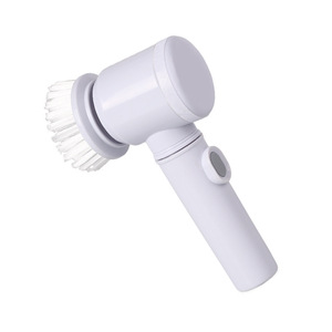 Handheld Electric Cleaning Brush White Sponge Head Household Kitchen <b>Tile</b> <b>Cleaner</b> Cordless Cleaning Tool - Product Image 5