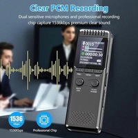 Batterie 1100MAh 80 heures d'enregistrement activé par la voix USB Type-C lecture vocale enregistreur vocal numérique dictaphone