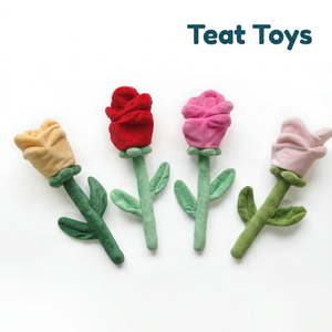 Jouets pour chiens de printemps et de la Saint-Valentin, jouets à mâcher interactifs en peluche et corde, jouets durables pour animaux de compagnie en forme de fleur, fabricant OEM ODM sur mesure - Product Image 5