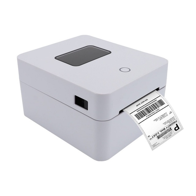 High Speed Print 4 Inch Inkless Desktop Thermal Label Printer With Auto Cut Paper Sticker Printing Machine