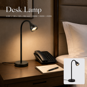 Lampe de table multifonctionnelle à commande tactile 3,5 W, 3 CCT, à intensité variable, pour lampe de chevet, lampe de bureau à col de cygne - Product Image 5