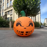 Lot de trois citrouilles gonflables d'Halloween, imperméables, en tissu Oxford, 8-10 pieds, personnalisables pour la publicité, la décoration de jardin, de fête et d'événements