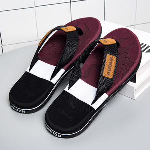Chanclas de suela gruesa para hombre, antideslizantes, resistentes al desgaste, informales, combinables con todo, para verano, playa y mar - Product Image 3