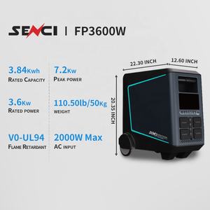 屋外ポータブル発電所2000w Lifepo4セル高容量ソーラー発電機Tion 3000w 2400w 1200w <span class=keywords><strong>300w</strong></span>キャンプ用パワーバンク - Product Image 3