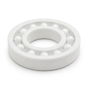 Roulement à billes à gorge profonde en plastique PEEK / tout en céramique 6207, 35x72x17mm, billes en céramique de zircone, cage en PTFE - Product Image 1