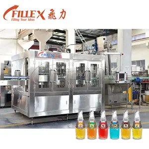 Automatic Fruit Juice Processing Filling Packing Bottle Production Line 3 in 1 Juice Filling Machines
