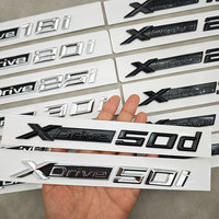 Emblème 3D ABS noir chromé Xdrive pour pare-chocs arrière de voiture, autocollant XDrive 18d 20d 25d 30d 35d 40d 50d 18i 20i 25i pour BMW