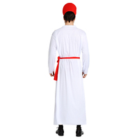 Costume d'Halloween pour adultes, costume de prêtre, costume de père, costume de évêque blanc pour homme