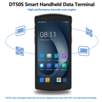 Lecteur portable Android UROVO DT50S, scanner de codes-barres 1D 2D avec HF UHF