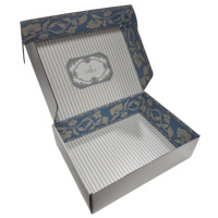 Boîte d'emballage en carton rigide pliable, écologique et recyclable, personnalisée pour l'expédition en e-commerce de chaussettes, cosmétiques, bijoux et vêtements