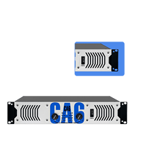 Amplificateur de puissance professionnel CA6 Pure Rear Stage 2U pour KTV, bars, mariages, conférences, haute puissance, 4 ohms, métal, classe H