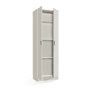 Armario Multiusos de 2 Puertas, 180 cm de Alto x 58 cm de Ancho x 37 cm de Profundidad, con Estantes para Almacenamiento - Product Image 1