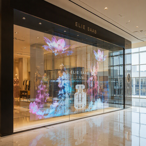 Pantalla LED <span class=keywords><strong>Transparente</strong></span> Flexible P3.91, Autoadhesiva, 85% de Transparencia, 4500Nits, para Exhibición Publicitaria en Escaparates de Centros Comerciales - Product Image 3