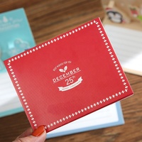 Tarjeta de vacaciones reciclada personalizable Mensaje de dibujos animados lindo creativo tarjeta de felicitación de Navidad bendición de Año Nuevo tarjeta de agradecimiento de lujo
