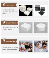 Présentoir acrylique pour décorations de mariage pour Dessert Cake Snack Buffet Food Display