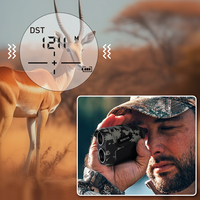 Télémètre laser binoculaire 1000M, grossissement 7X, longue portée, pour la chasse, avec affichage LCD de la vitesse, pour l'extérieur
