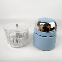 Huishoudelijke voedselhakselaar, babyvoedselprocessor, voedselveilige beker, roestvrijstalen messen, draagbare babypuree-maker voor groenten & vlees