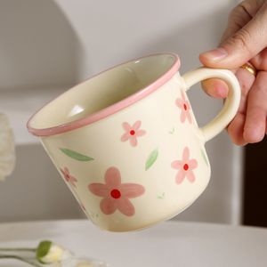 Cute Cartoon Kids Water <b>Cup</b> Competitive Price OEM Custom Acceptable Floral Porcelain Mugs Reusable Food Safe Business Gifts - Product Image 6