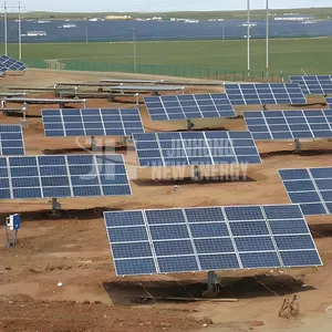 Jinhong pelacak tenaga surya, 12kW 20 panel penjualan laris pelacak surya sumbu ganda desain paten sistem pelacakan surya