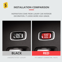 ES prêt à expédier, accessoires d'intérieur en Fiber de carbone, bouton de démarrage et d'arrêt, couverture, autocollant en Fiber de carbone pour Volvo V60 S60 V40 XC60