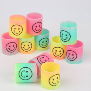 Mini anneau arc-en-ciel avec visage souriant, 2.8x3.5cm, anneau magique télescopique pour enfants de 4 à 6 ans, jouet - Product Image 4