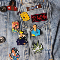 Nouvelles épingles à badges en métal de dessin animé tendance, logo décoratif, épingles en émail doux vierges, style Kawaii, pour fabricants et grossistes, artisanat métallique de créateur