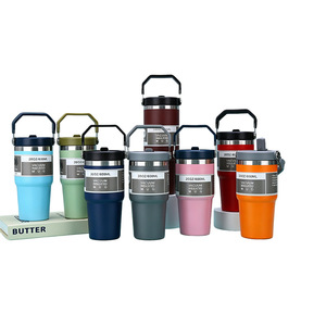 Stainless Steel Tumbler 30Oz Vacuum Insulated Travel Mug With Straw - Product Image 4