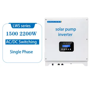 Offres Spéciales 2200w 220v monophasé DC/AC IP65 onduleur de pompe solaire étanche à l'eau pour moteur de pompe submersible AC 3HP