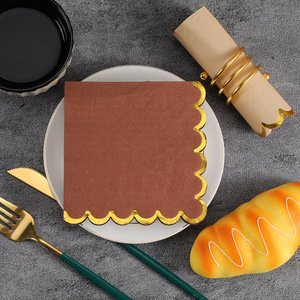 Cross-border napkins for restaurants and hotels, high-quality printed disposable solid color napkins, customizable with logo - Product Image 4