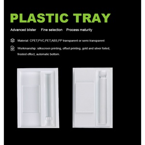 Inserts en plastique thermoformé jetables pour emballages électroniques, personnalisables, en matériau blanc - Product Image 2