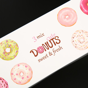 Anpassbare Lebensmittelgeeignete Einweg-Verpackungsbox für Kekse, Kuchen, Gebäck, Donuts und Macarons mit Offsetdruck - Product Image 3