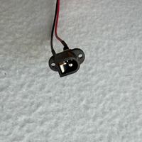 Câble de charge CC 22AWG PVC rouge et noir avec prise d'alimentation pour chargeur d'appareils électroménagers, socle de charge, batterie