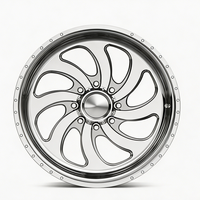 Rines Forjados Pulidos Personalizados de Perfil Profundo 20X14 28X12 30X14 26X14 28X16 con 8X180 8X170 para Chevy Silverado 2500