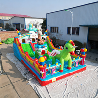 Château gonflable personnalisable à thème licorne et poney, avec toboggan, en PVC écologique – Meilleur prix