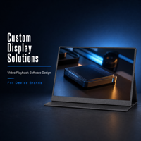 Moniteur portable à écran tactile LCD 15,6 pouces, solution d'affichage pour ordinateur portable/téléphone/joueur de jeux, écran externe de rechange