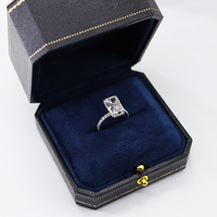 Bague de mariage et de fiançailles Madonna en diamant de laboratoire pour femme, or blanc 9K 14K 18K, or rose, or jaune, platine